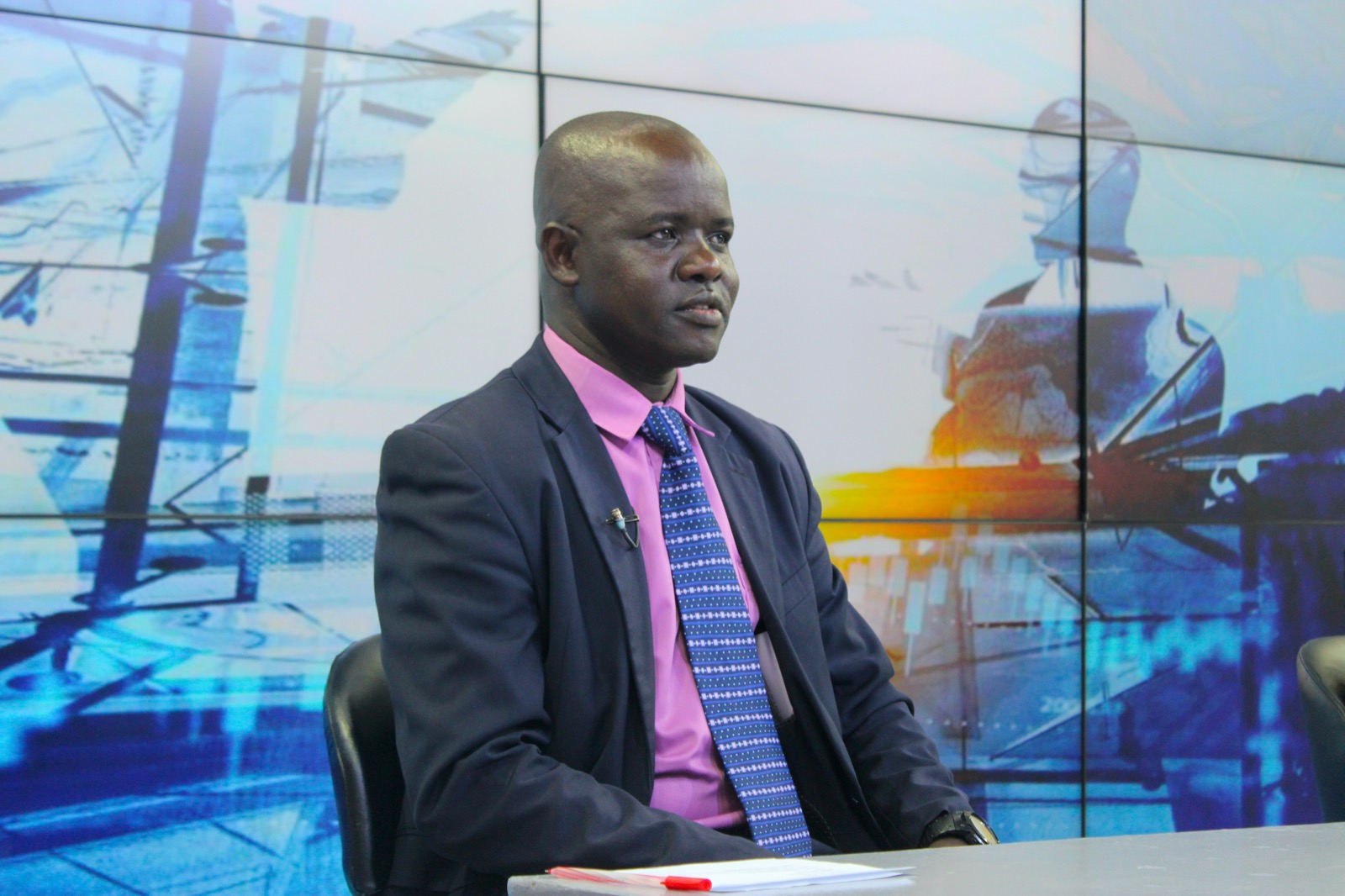 Rev. Dr. Paul Ekal Lokol in a broadcast studio interview